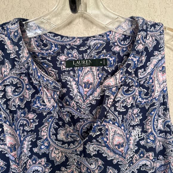 Lauren Ralph Lauren Dress Midi Tank Size M Floral Print Summer Dress - Picture 6 of 10